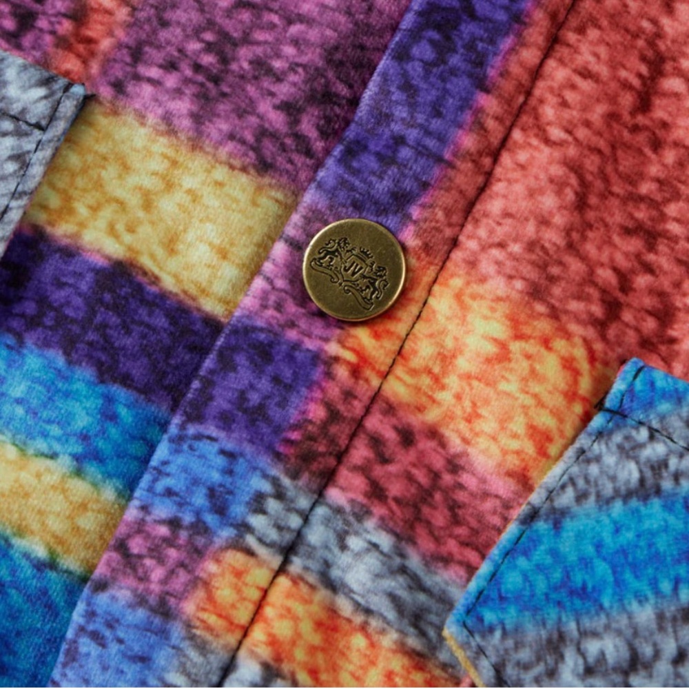 JonviDesign Vintage MultiColor Plaid Button/Snap Jacket - Picture 7 of 13